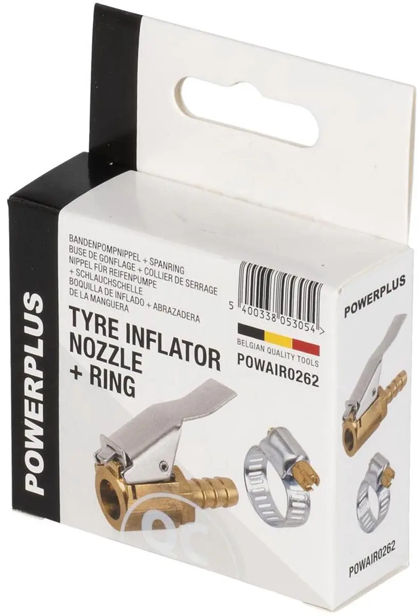 Powerplus POWAIR0262 Bandenpompnippel - met borgring