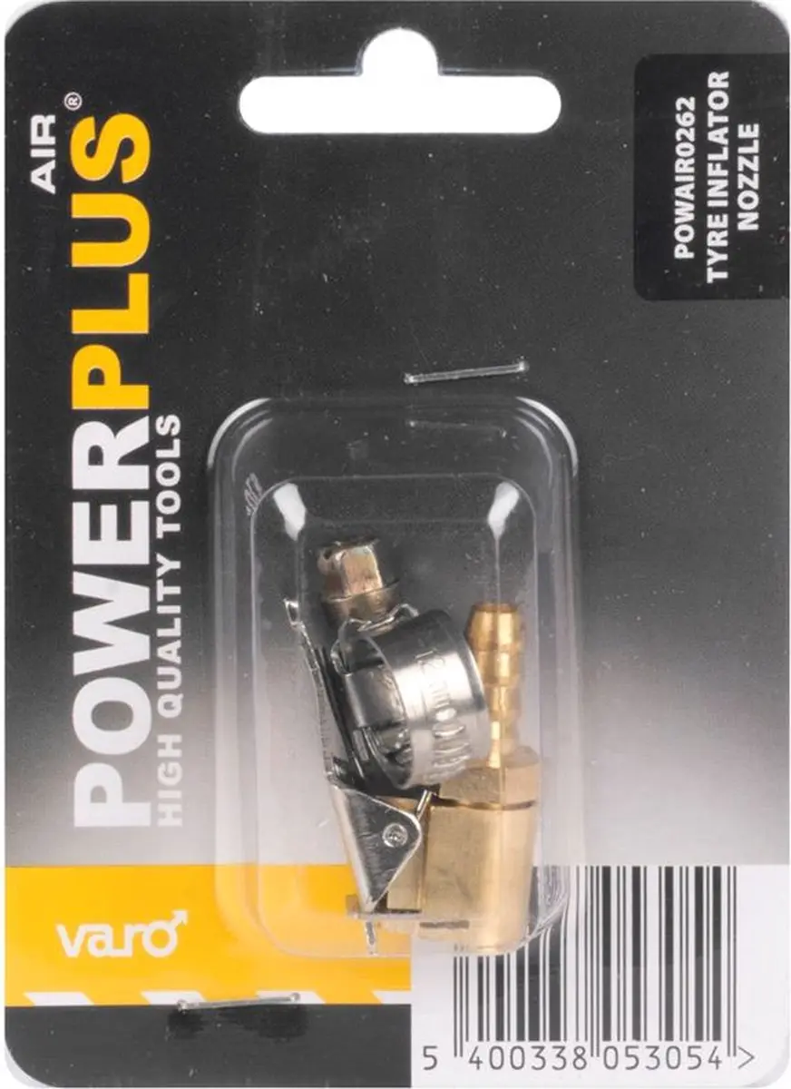 Powerplus POWAIR0262 Bandenpompnippel - met borgring