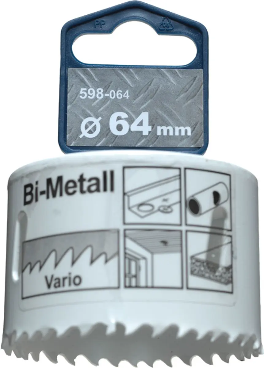 KWB Gatenzaag Bi-metaal HSS 598-064 - Ø64mm
