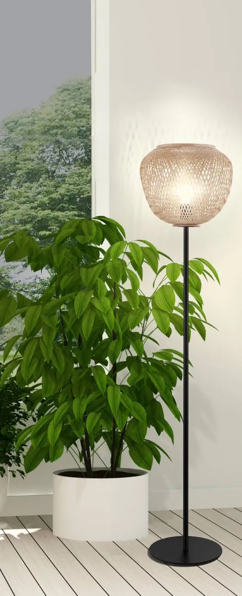 Eglo Dembleby Vloerlamp E27 - 150cm - Zwart - afbeelding 6 van 6
