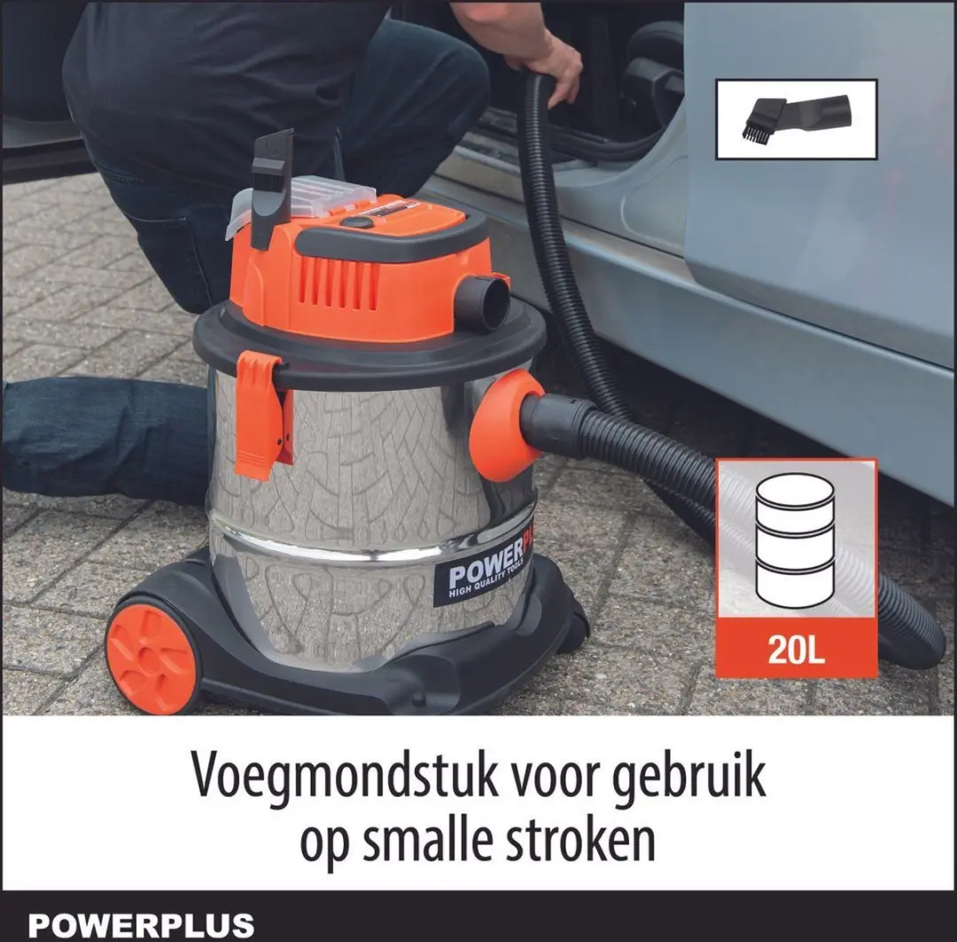 Powerplus POWDP6040 Dual Power Accu Stofzuiger Nat-Droog 20l