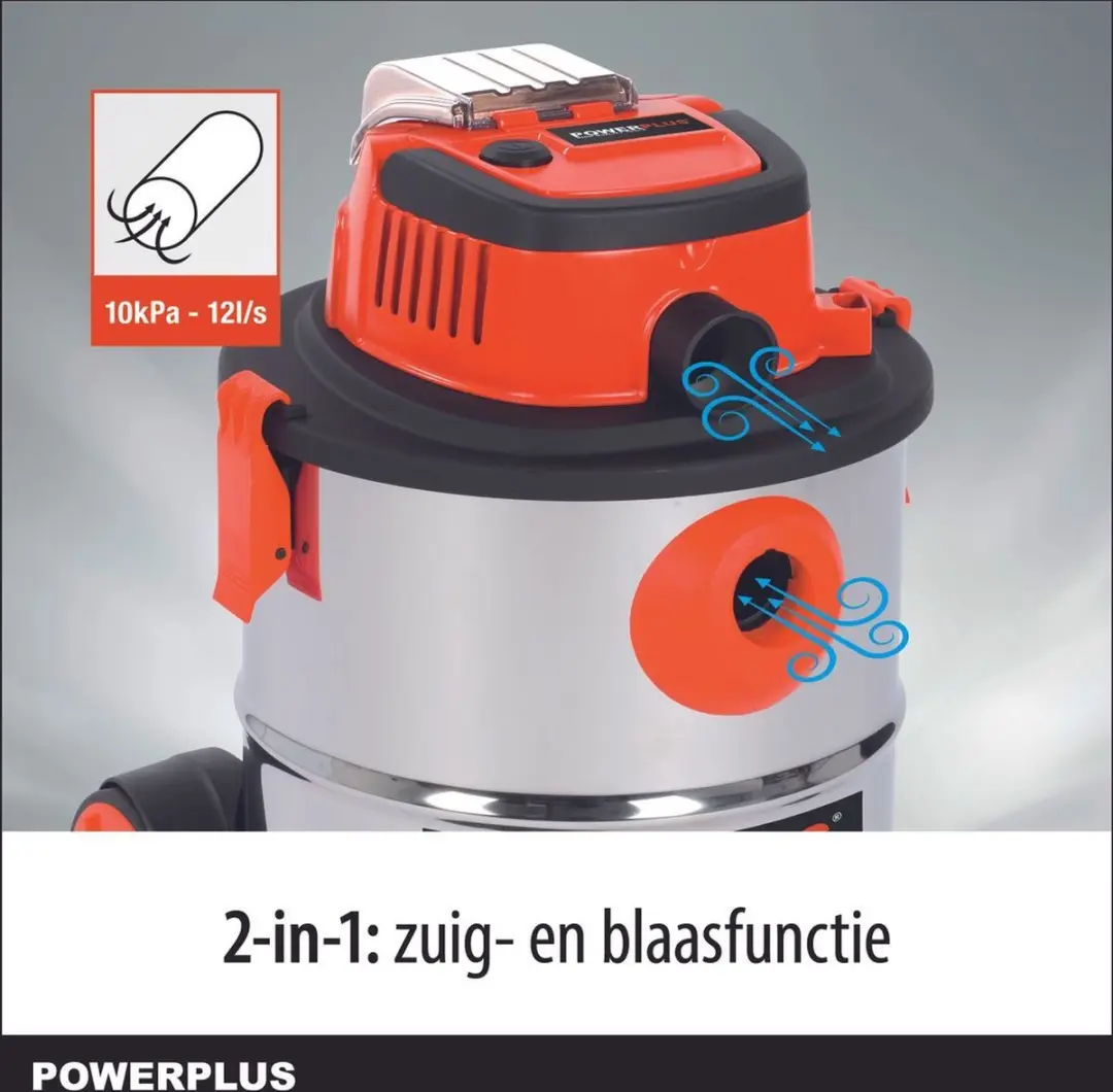 Powerplus POWDP6040 Dual Power Accu Stofzuiger Nat-Droog 20l