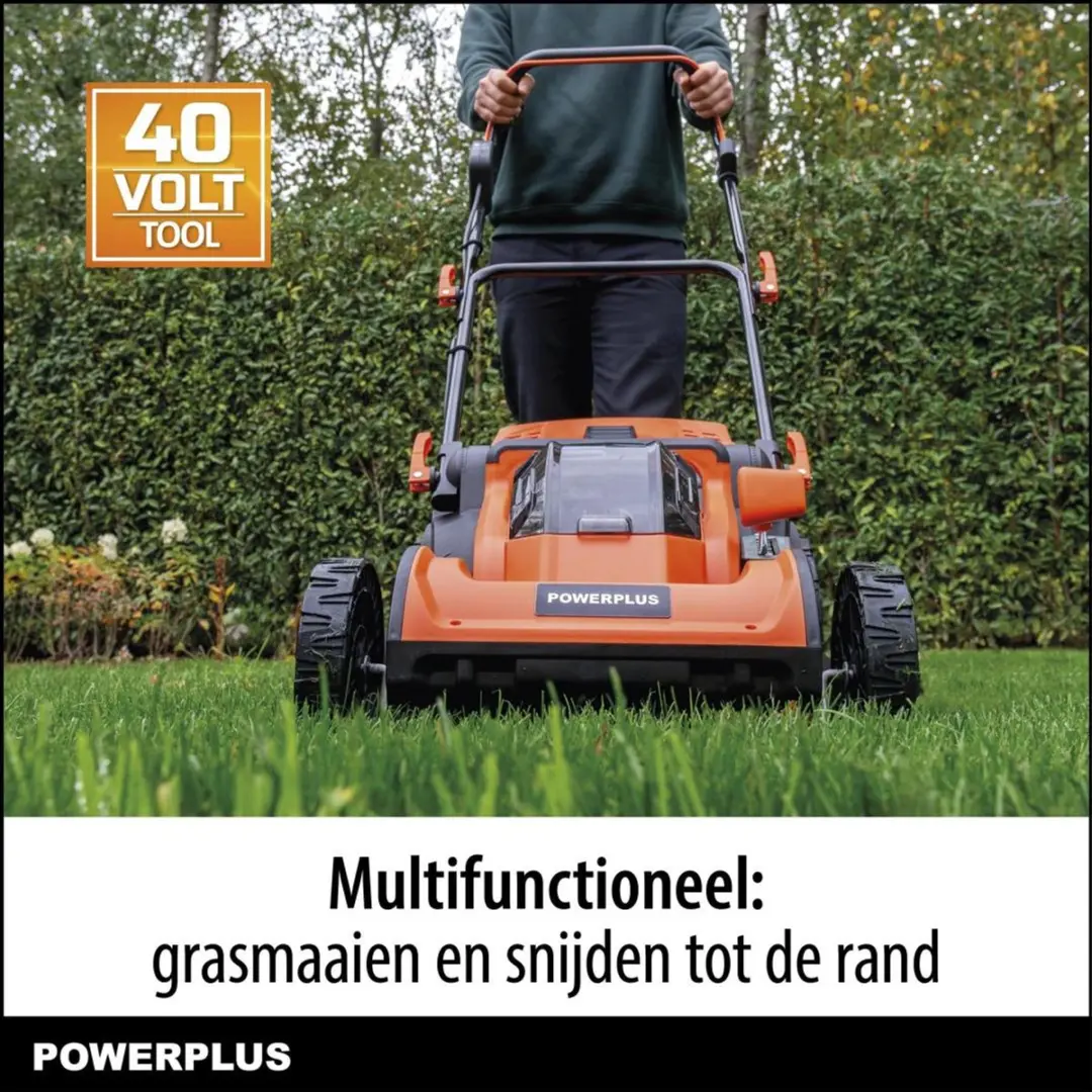 Powerplus Dual Power POWDPG75611 Accu Grasmaaier 40V - 430mm - 45L