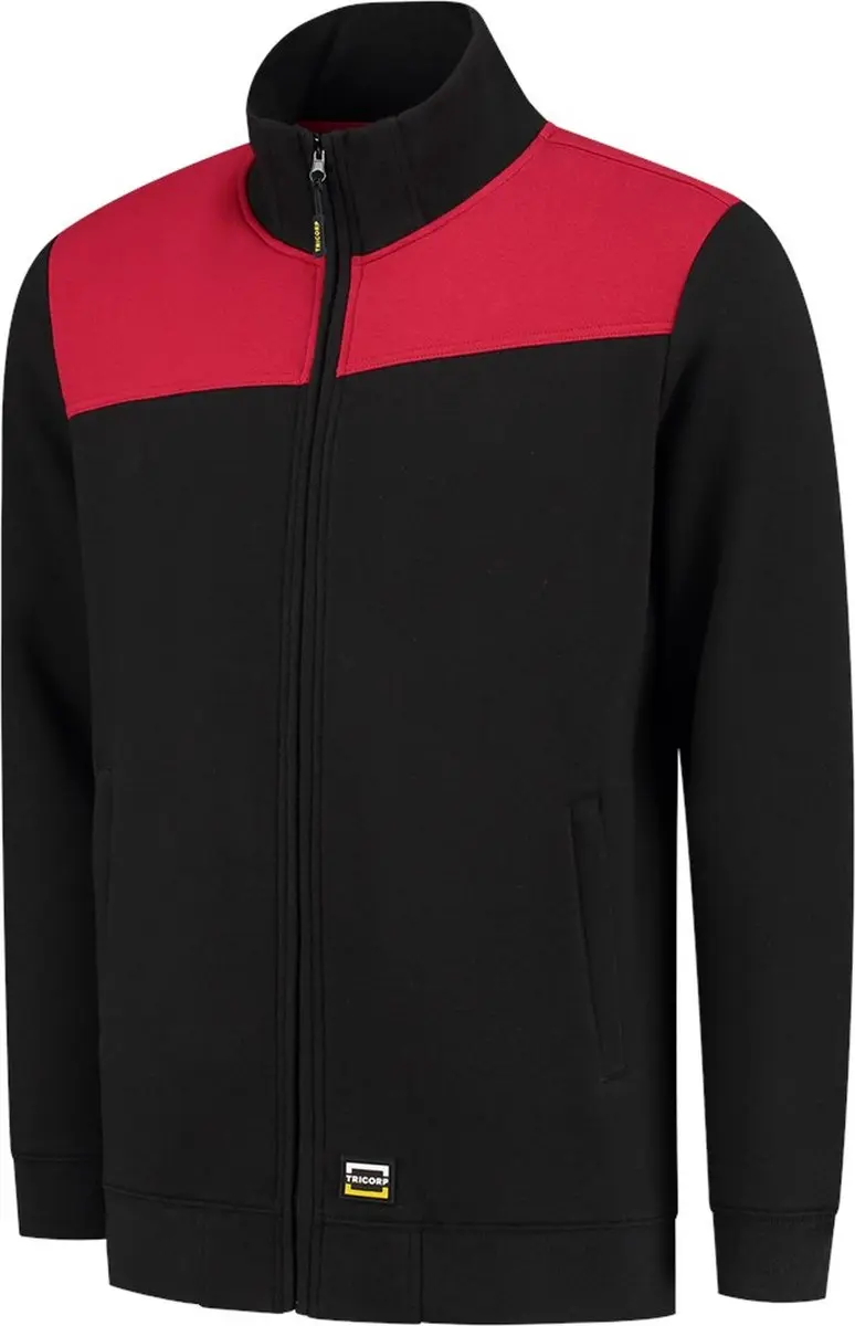 Tricorp 302014 Sweatvest - Zwart/Rood - XL