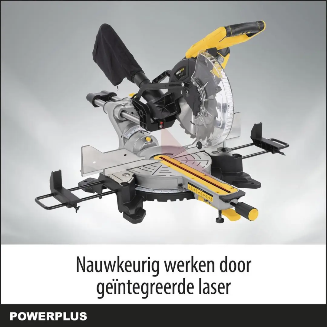 Powerplus POWX075740DB Elektrische Verstekzaag 2200W - Ø254mm
