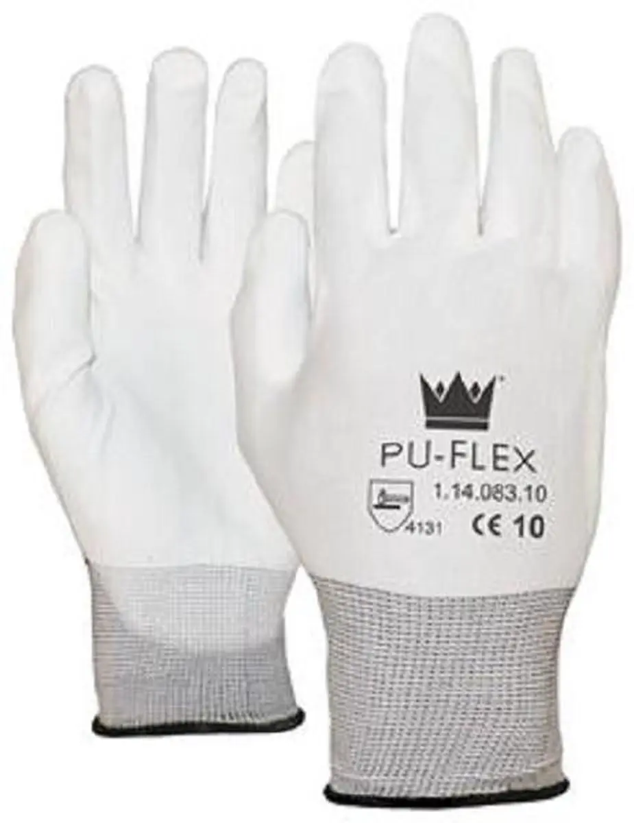 Oxxa PU-Flex 14-083 Handschoen - L - Wit/Blauw
