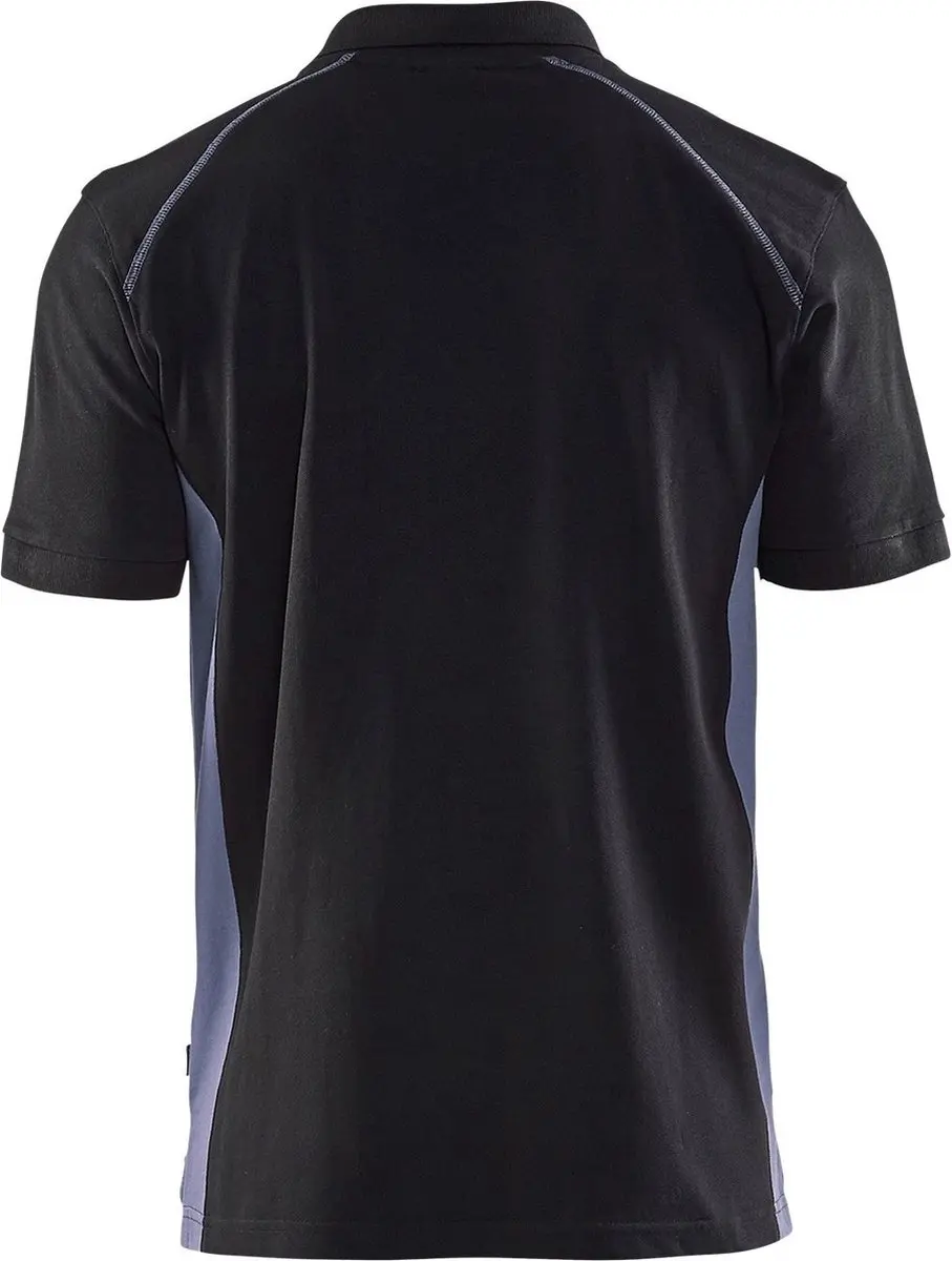 Blåkläder Poloshirt Piqué 3324-1050 - 4XL - Zwart/Donkergrijs