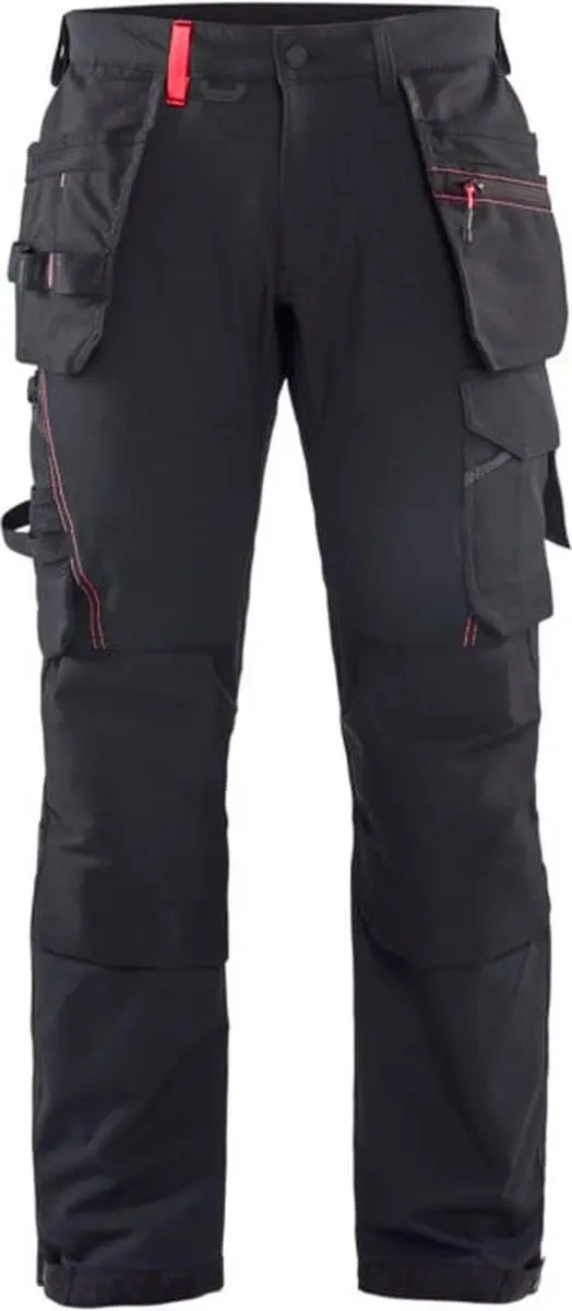Blåkläder Werkbroek 1522-1645 152cm - Zwart/Rood