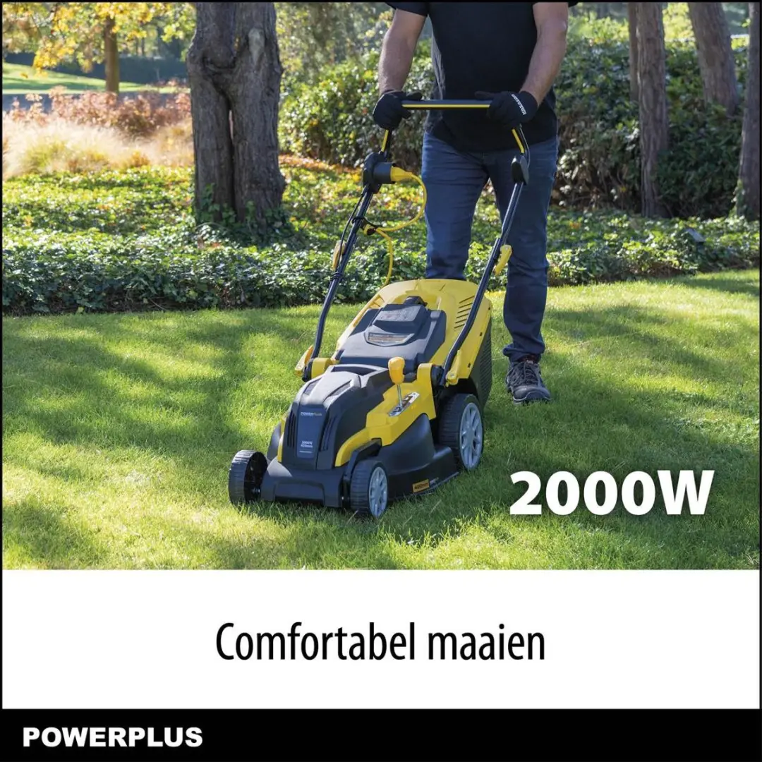 Powerplus POWXG6281 Elektrische Grasmaaier 2000W - 420mm - 40L