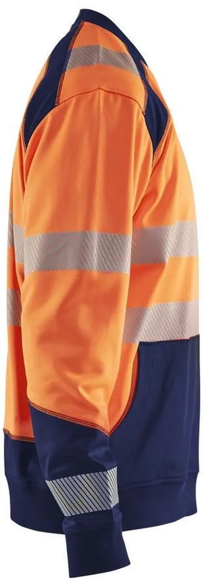 Blåkläder Sweatshirt High Vis 3541-2528 - XS - Oranje/Marineblauw