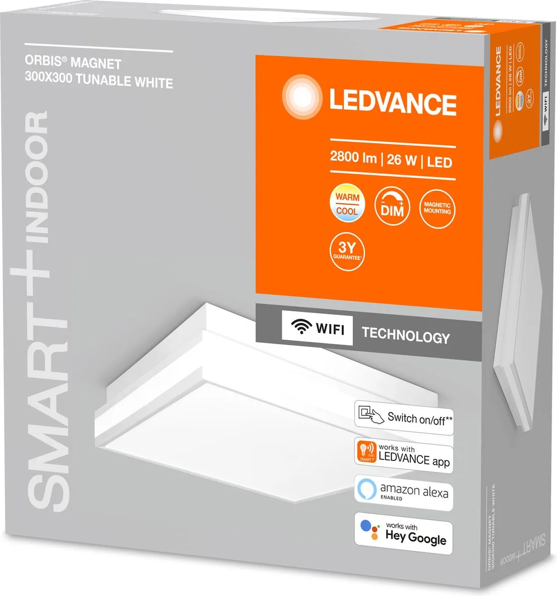 LEDVANCE Decorative Ceiling Wifi 26W Tunable White - RGB - IP20 - afbeelding 6 van 6