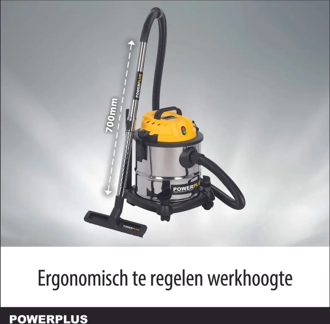 Powerplus POWX3230 Nat-Droog Stofzuiger 1200W - 20L Tank