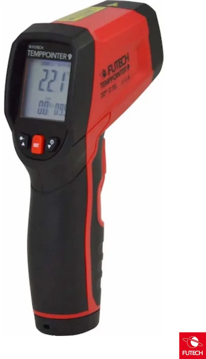 Futech TempPointer 9 IR-Thermometer 300.09 - 16:1 - Rood/Zwart