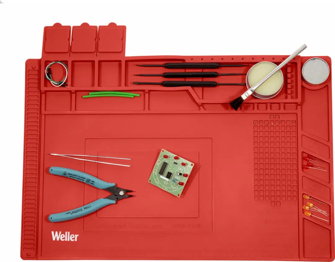 Weller WLACCWSM2-02EU Siliconen Soldeermat - 45x30cm - afbeelding 6 van 6