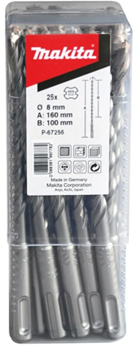 Makita SDS-plus Boren voor Beton - 10 Stuks