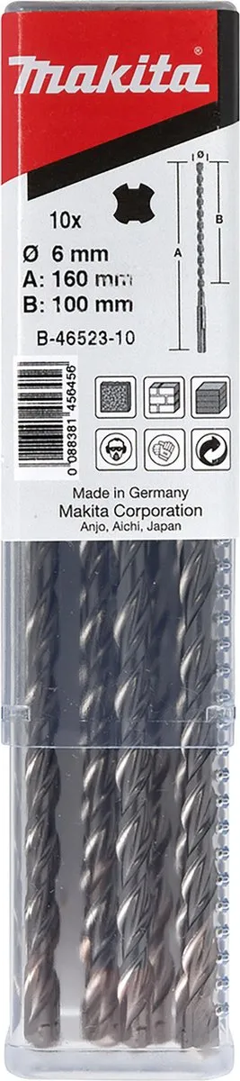 Makita SDS-plus Boren voor Beton - 10 Stuks