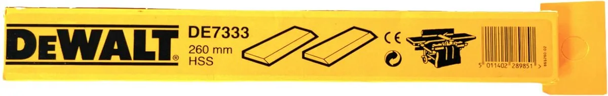 DeWalt DE7333 Vervangende schaafmessen - 2 Stuks