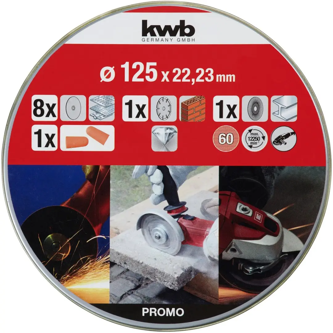 KWB Dunne Doorslijpschijven Diamant 125mm - 10 Stuks