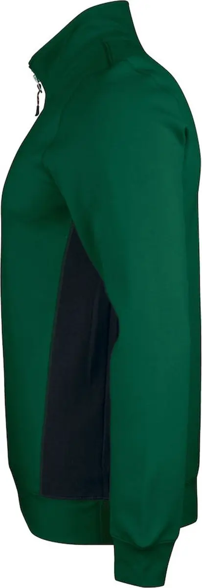 Jobman 5401 Halfzip Sweatshirt - Bosgroen/Zwart S