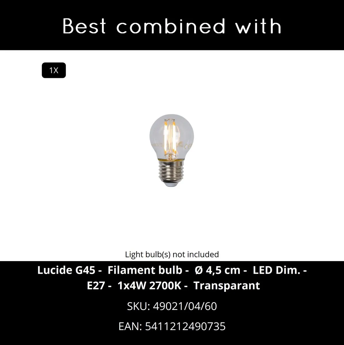 Lucide LIVIA Wandlamp E27 IP44 - Wit