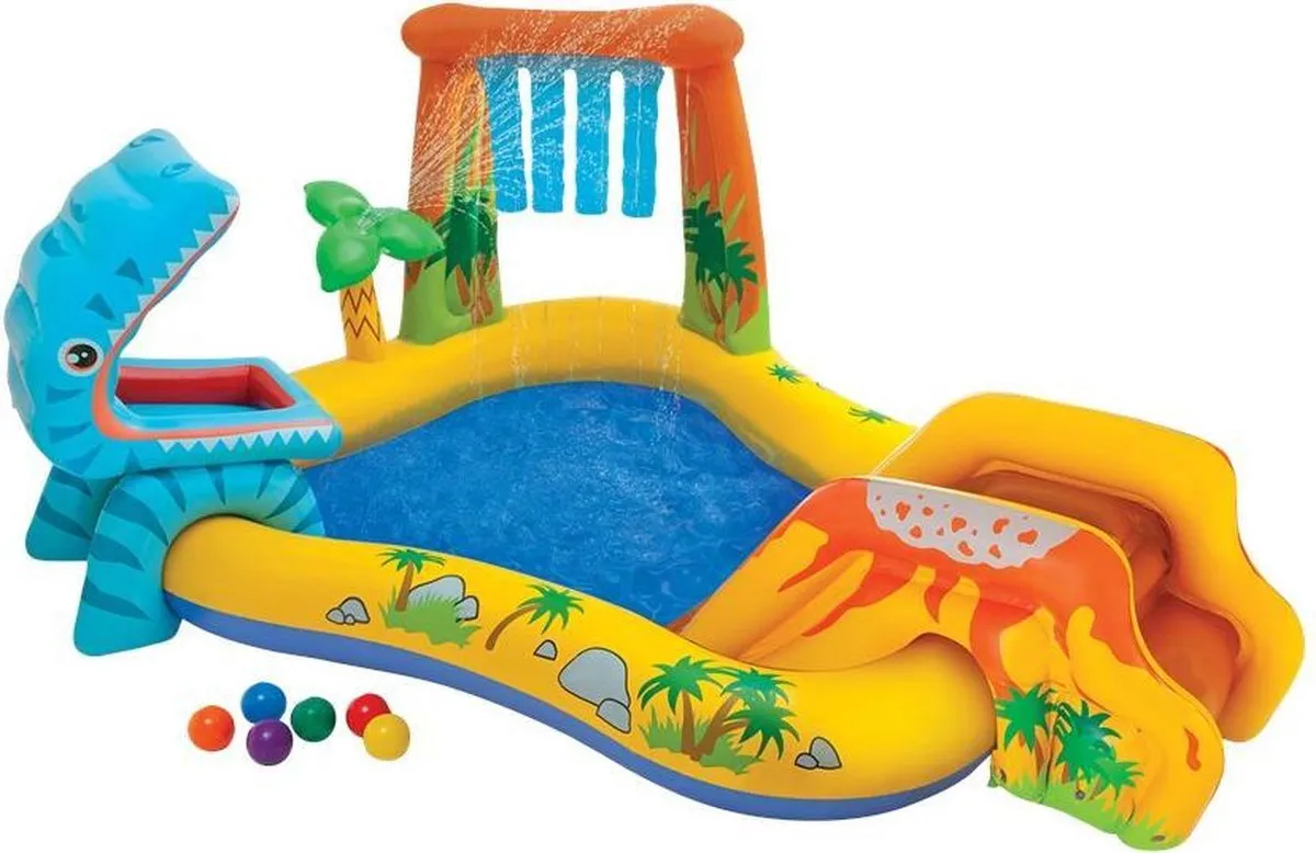 Intex Dinoland Speelparadijs Buitenzwembad 249x191x109cm