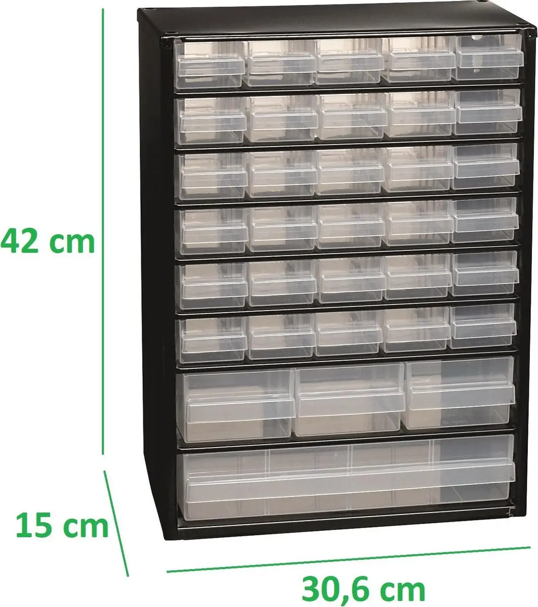 Raaco Ladekast 34 Lades - Metaal - 306x420x150mm - afbeelding 6 van 6