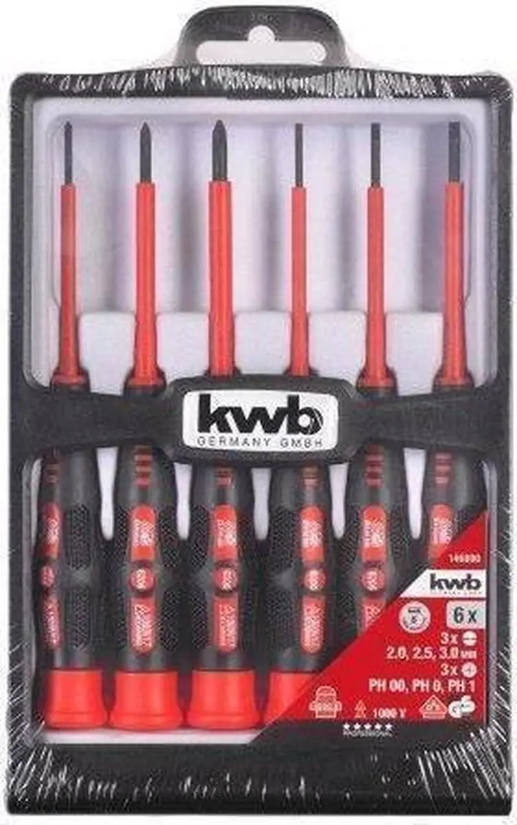 KWB Schroevendraaierset 6-delig