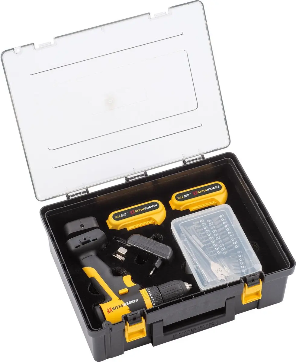 Powerplus POWXB10070 Accu Klopboormachine 20V - 2x 1,5Ah - 362-delig