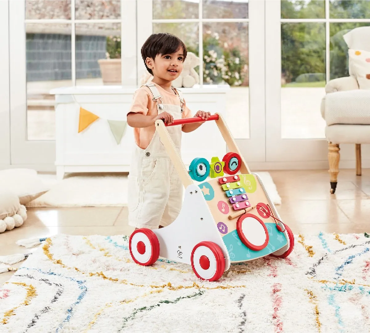 Hape Mijn Eerste Muzikale Loopwagen - 3 Wielen - Veelkleurig