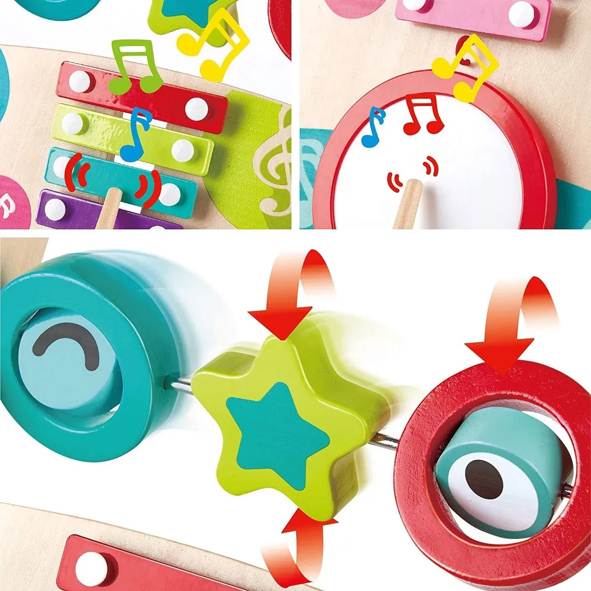 Hape Mijn Eerste Muzikale Loopwagen - 3 Wielen - Veelkleurig