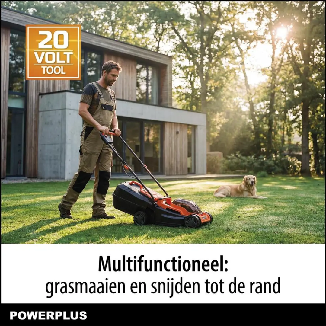 Powerplus POWDPG75563 Borstelloze Grasmaaier 20V - 5 standen