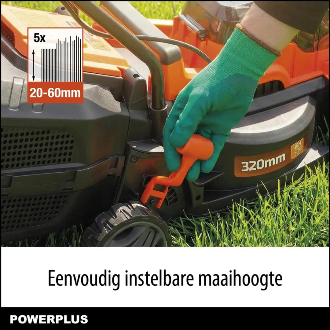 Powerplus POWDPG75563 Borstelloze Grasmaaier 20V - 5 standen