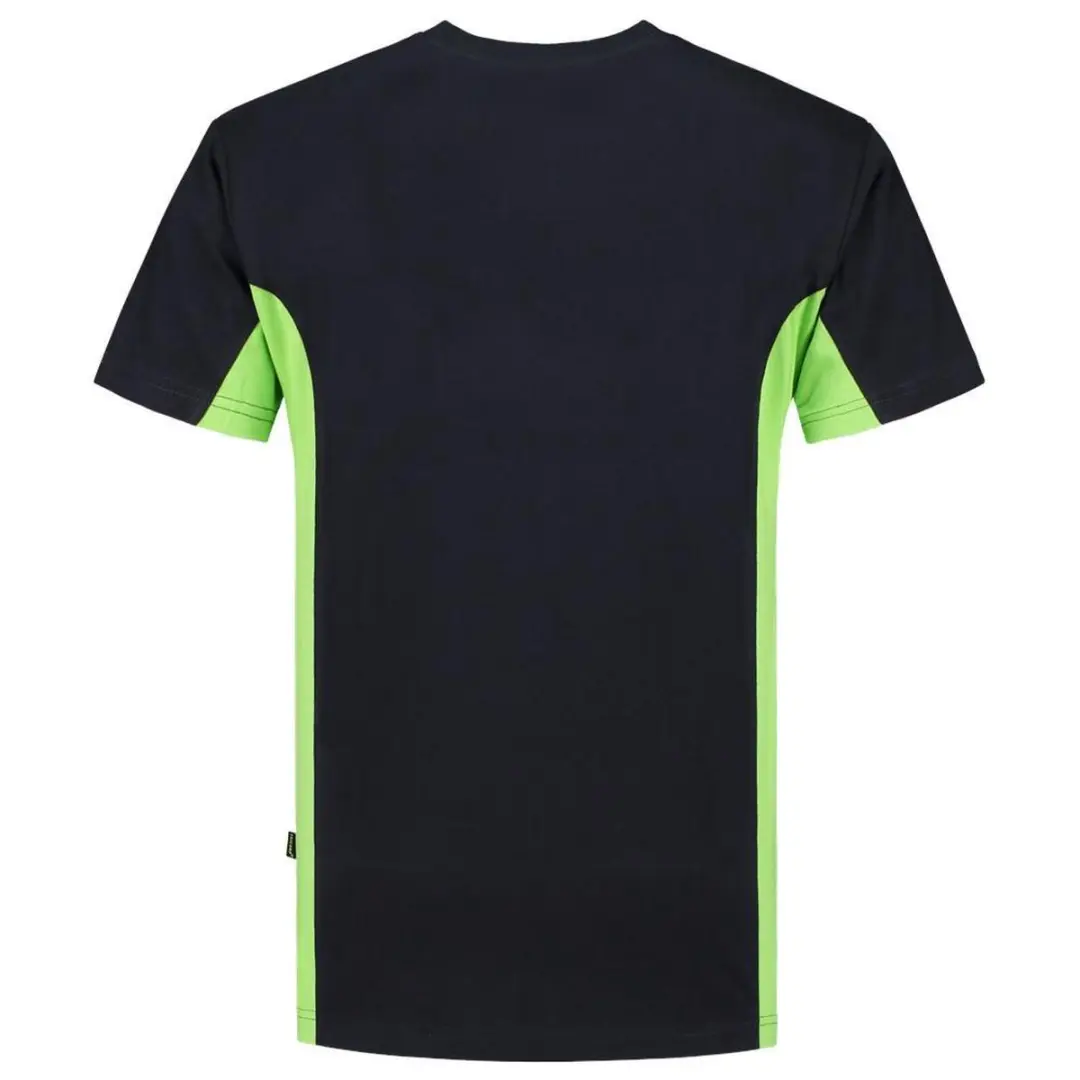 Tricorp T-shirt Bi-Color 102002 - Navy/Limoengroen - Maat L