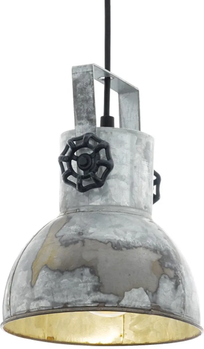 Eglo Barnstaple Hanglamp E27 - 1 Lichtpunt - Zwart/Oud-zink