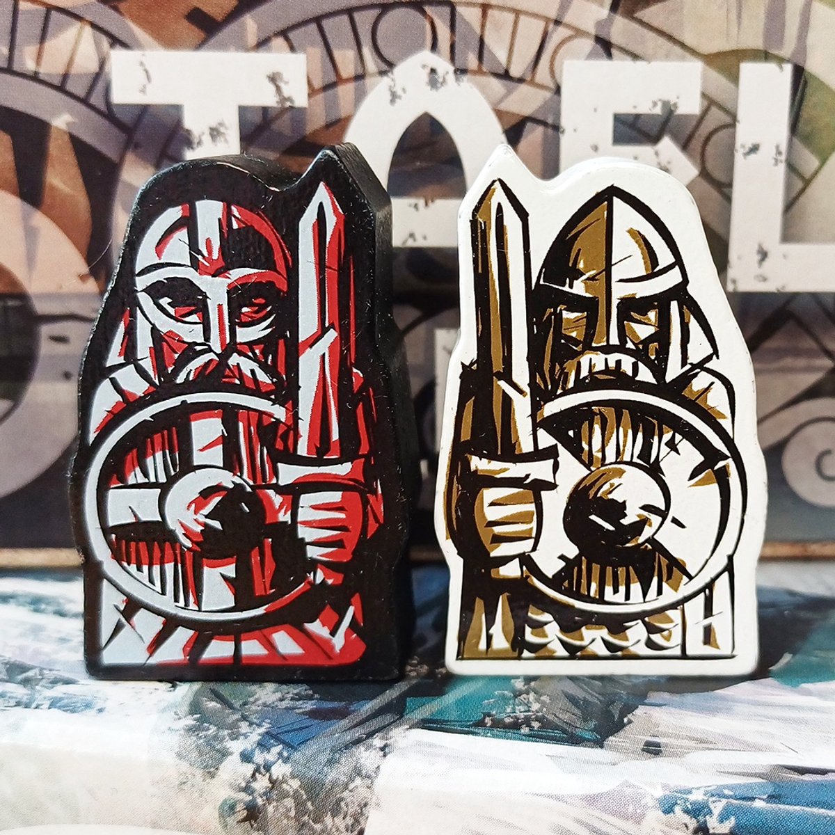 Tactic Tafl King – Bordspel – Klassiek Vikings Strategiespel – Aanvaller tegen Verdediger – Vikings Tales Serie – 2 Spelers – Vanaf 8 Jaar