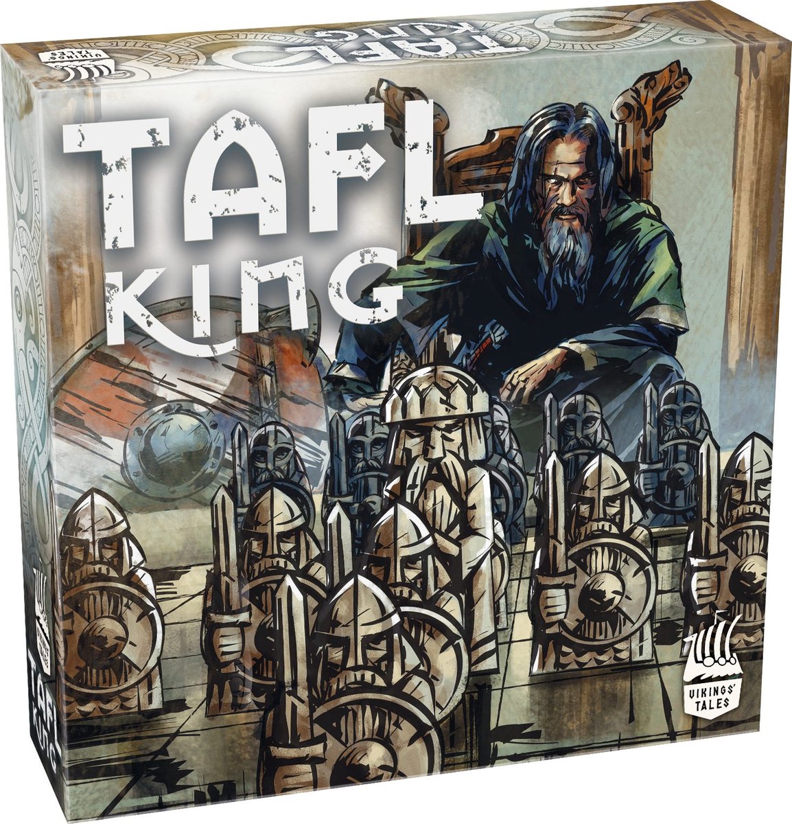 Tactic Tafl King – Bordspel – Klassiek Vikings Strategiespel – Aanvaller tegen Verdediger – Vikings Tales Serie – 2 Spelers – Vanaf 8 Jaar