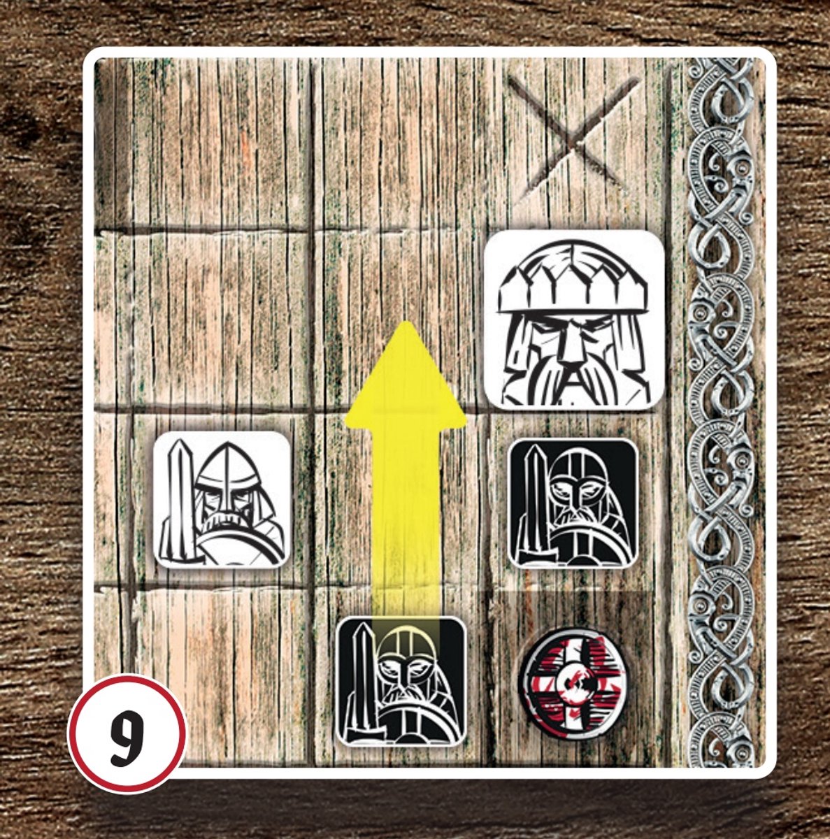 Tactic Tafl King – Bordspel – Klassiek Vikings Strategiespel – Aanvaller tegen Verdediger – Vikings Tales Serie – 2 Spelers – Vanaf 8 Jaar