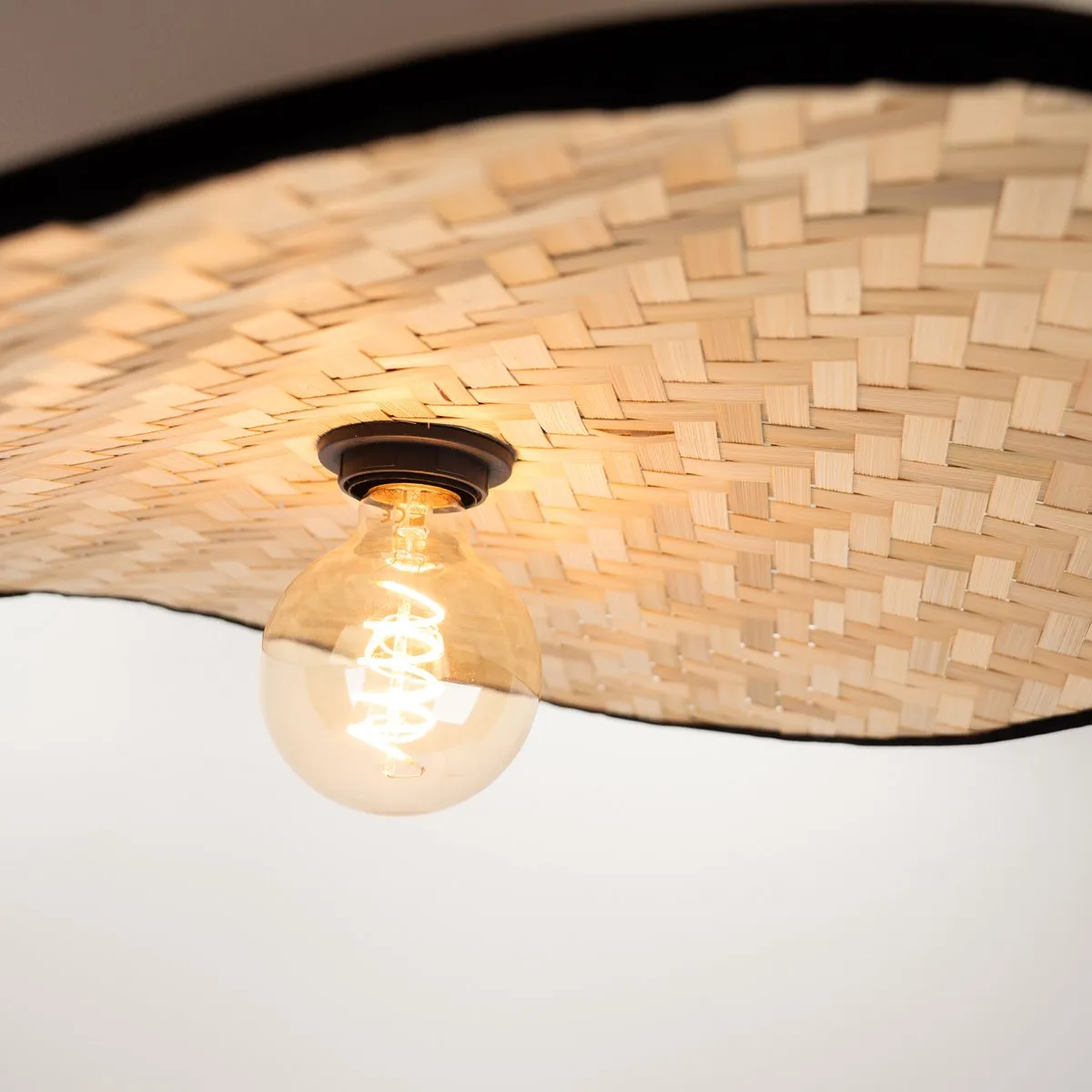 Eglo Marywell Plafondlamp E27 - 50cm - Zwart/Bruin