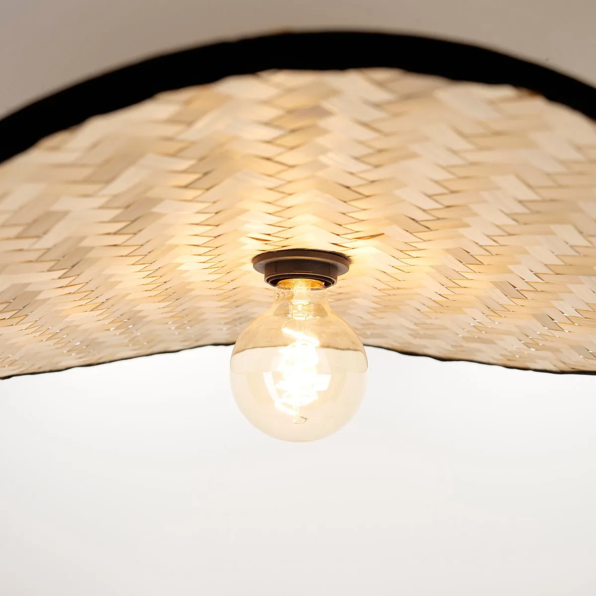 Eglo Marywell Plafondlamp E27 - 50cm - Zwart/Bruin