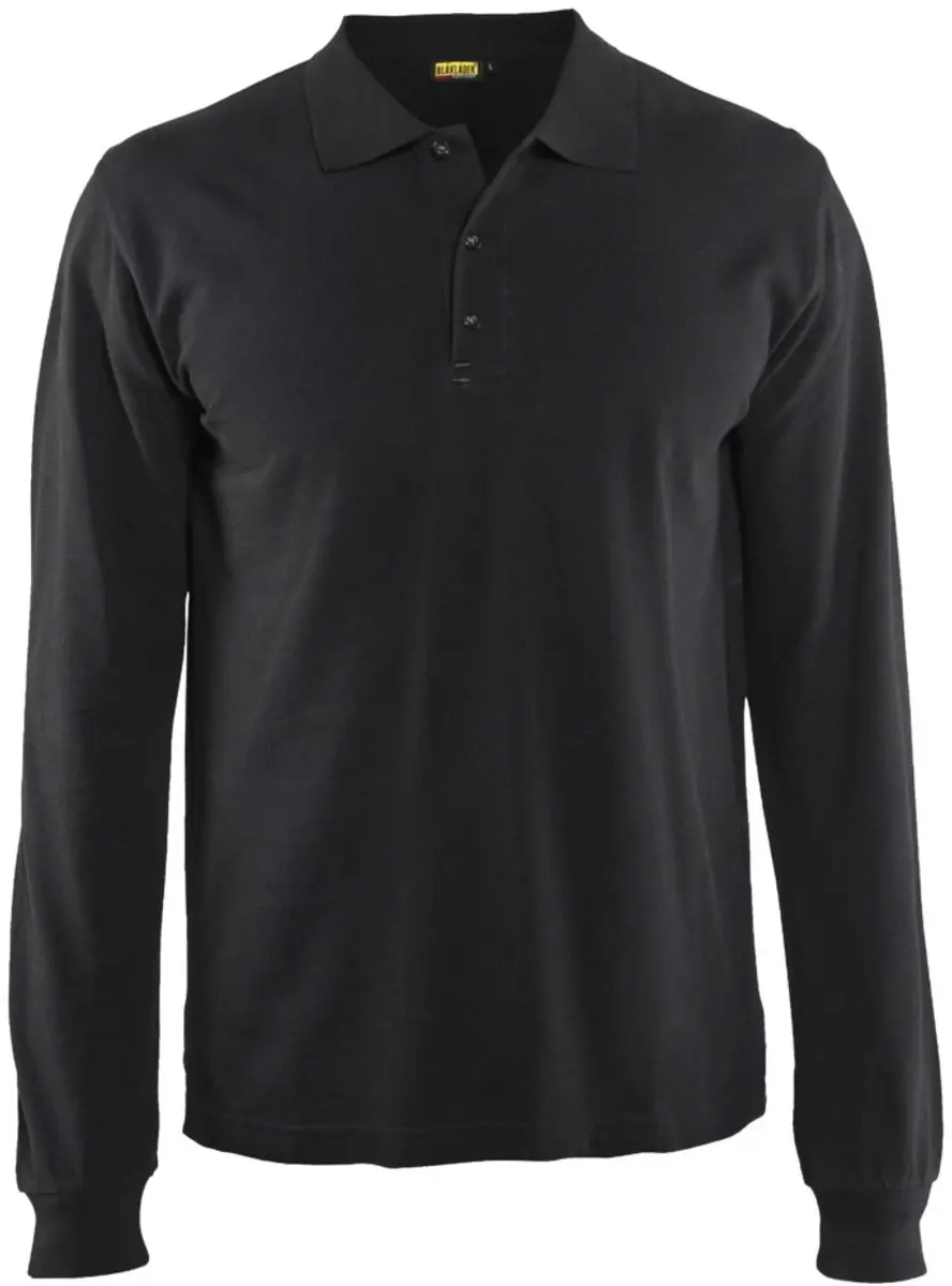 Blåkläder Poloshirt 3388-1050 Lange mouw - Zwart S