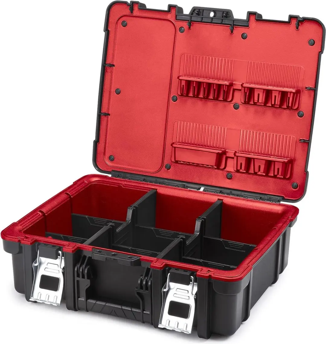 Keter Technician Case 237003 Gereedschapskoffer 48x38x17,5cm - Zwart/Rood - afbeelding 6 van 6