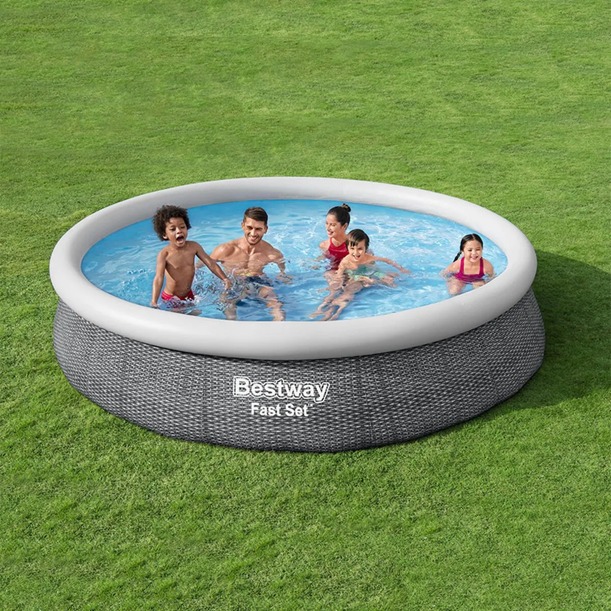 Bestway Opblaaszwembad 5377L - 366x76cm - Grijs