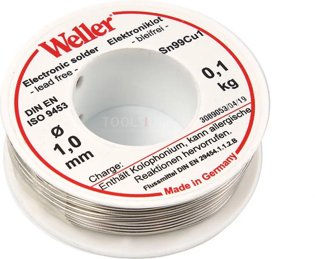 Weller T0054025199N Soldeertin - Loodvrij Ø1mm - 100g