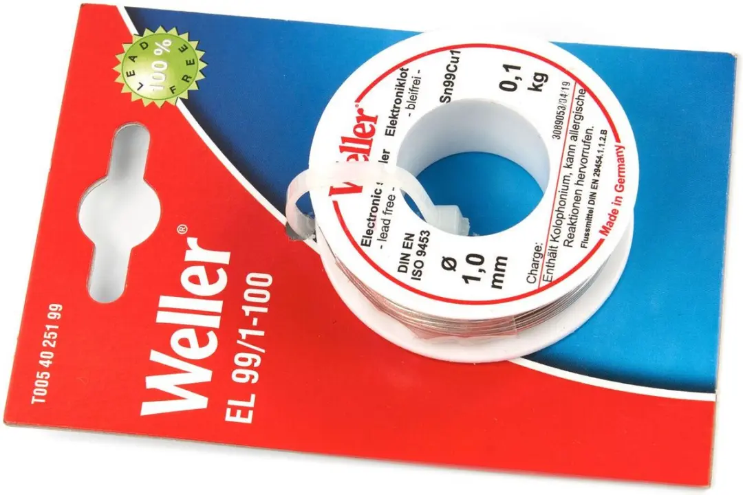Weller T0054025199N Soldeertin - Loodvrij Ø1mm - 100g