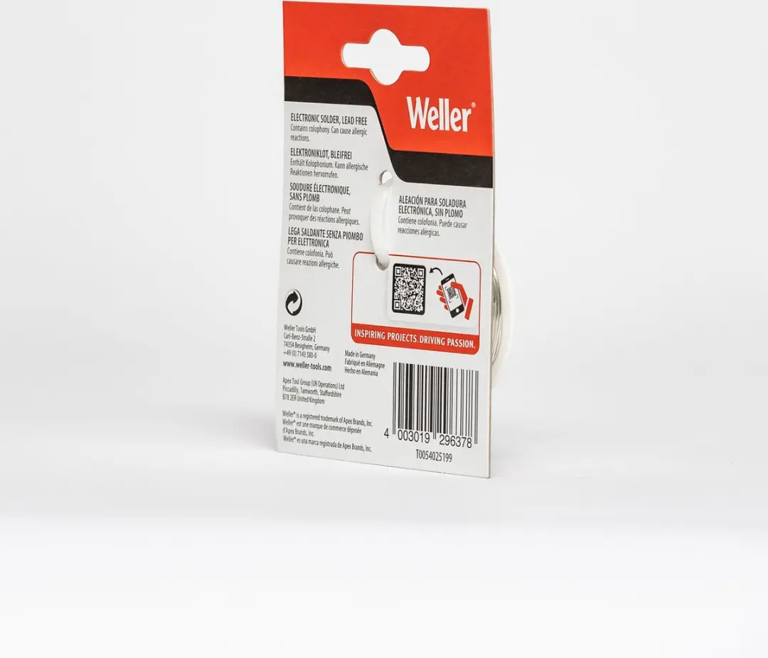 Weller T0054025199N Soldeertin - Loodvrij Ø1mm - 100g