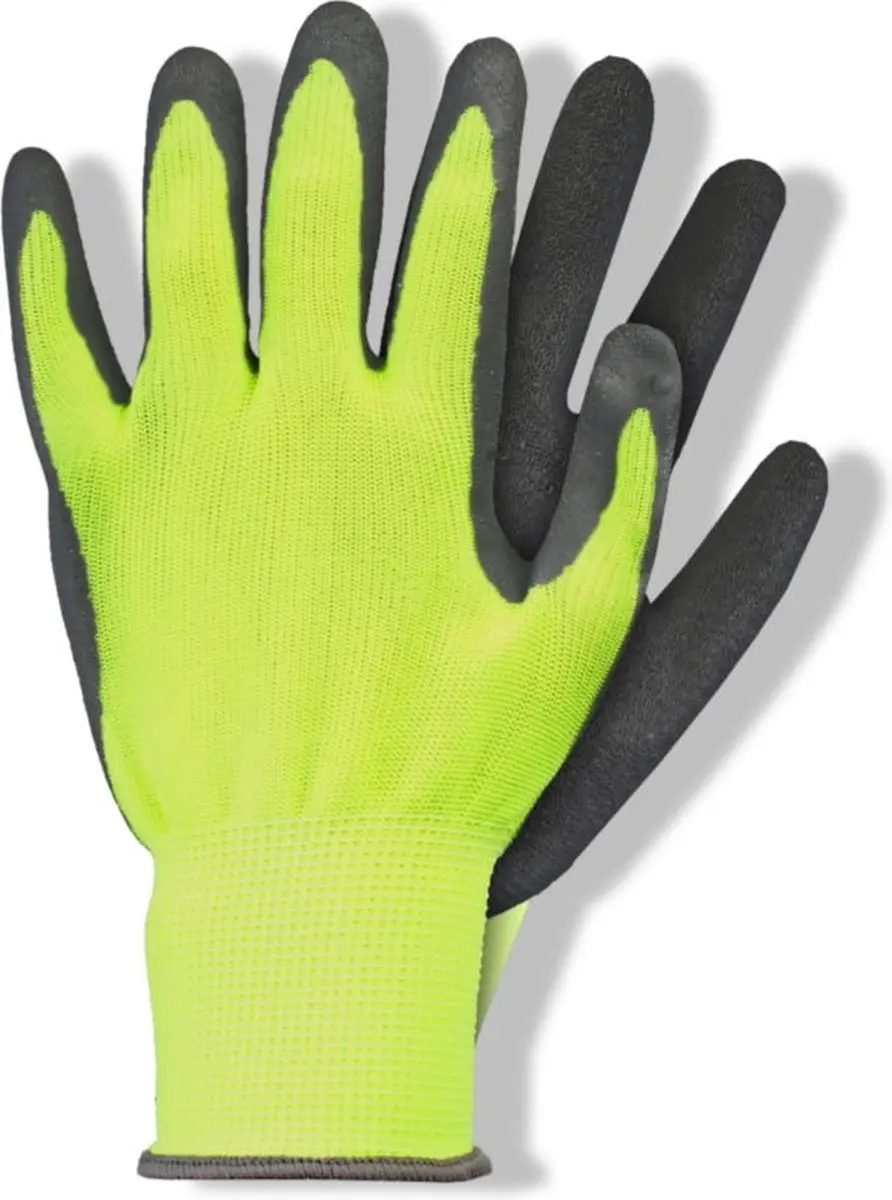 Talen Tools Werkhandschoenen Latex Geel - Maat XL