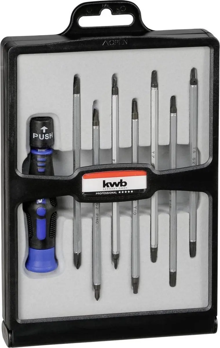 KWB Schroevendraaierset 146600 - 8 Stuks - T Maat