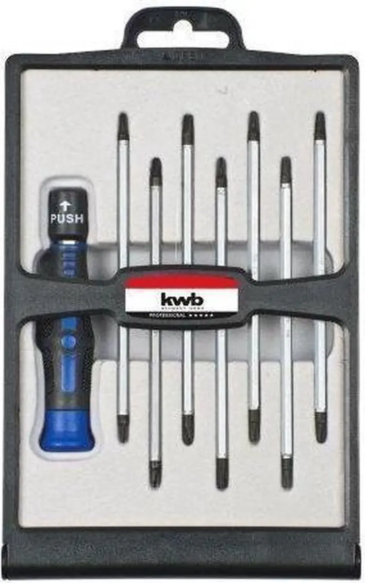 KWB Schroevendraaierset 146600 - 8 Stuks - T Maat