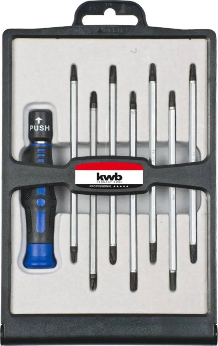 KWB Schroevendraaierset 146600 - 8 Stuks - T Maat