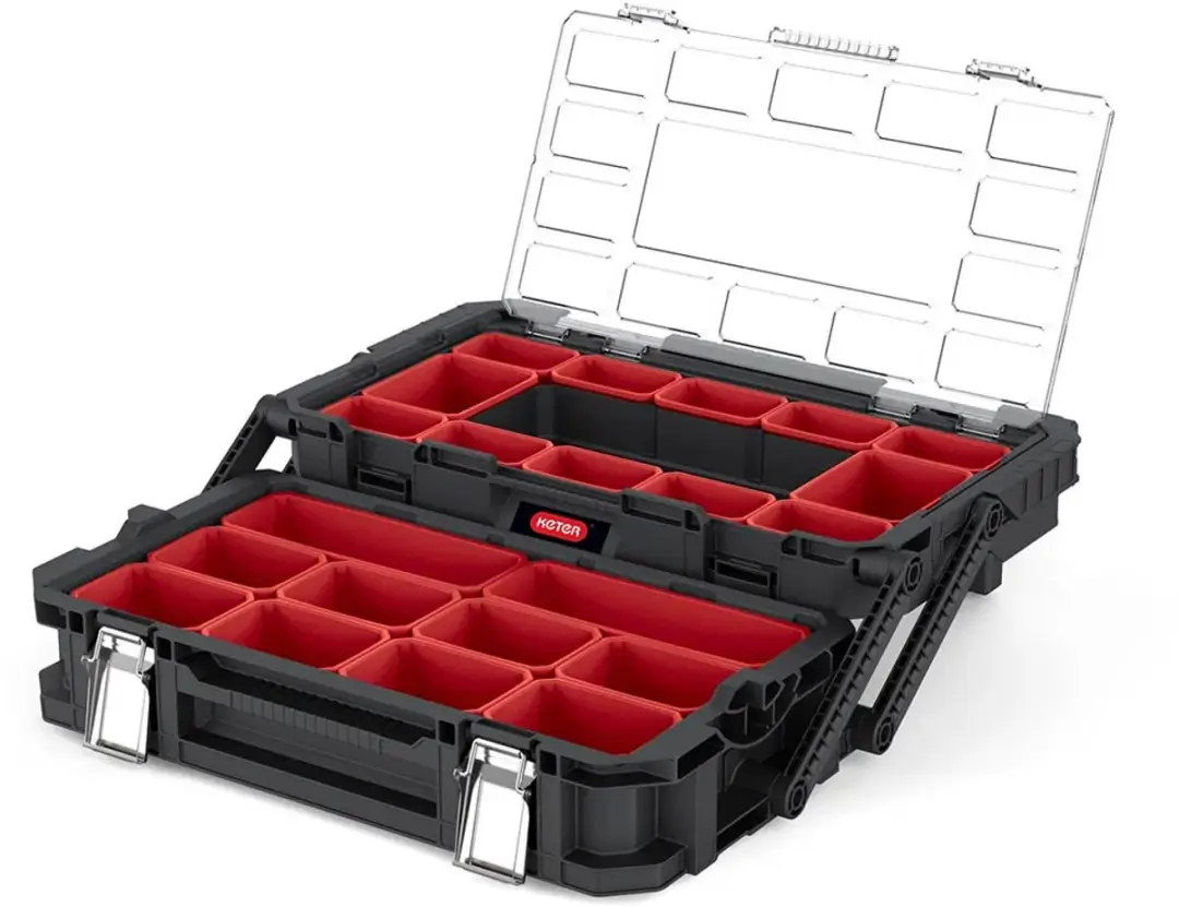 Keter Connect Cantilever Gereedschapsorganizer 14L - 56,5x31,7x16,1cm Zwart